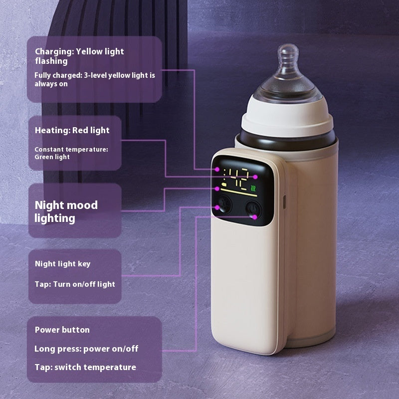 3000mAh Temperature Control Baby Milk Warmer Bottle