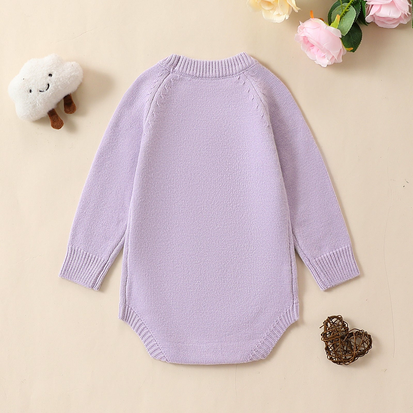 Lavender Long Sleeve Onesie