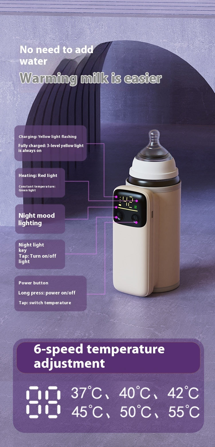 3000mAh Temperature Control Baby Milk Warmer Bottle